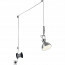 LED Hanglamp - Trion Corloni - E14 Fitting - Rond - Mat Nikkel - Aluminium