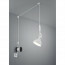 LED Hanglamp - Trion Corloni - E14 Fitting - Rond - Mat Wit - Aluminium 2