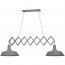 LED Hanglamp - Trion Detrino - E27 Fitting - 2-lichts - Rond - Beton Look - Aluminium 4