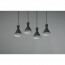 LED Hanglamp - Trion Ewomi - E27 Fitting - 4-lichts - Rechthoek - Mat Zwart - Aluminium 11