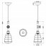 LED Hanglamp - Trion Githa - E27 Fitting - 1-lichts - Rond - Antiek Zilver - Aluminium Lijntekening 