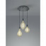 LED Hanglamp - Trion Glinsty - 24W - Warm Wit 2700K - Dimbaar - E27 Fitting - 3-lichts - Rond - Mat Zwart - Aluminium 4
