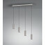 LED Hanglamp - Trion Mary - GU10 Fitting - 4-lichts - Rechthoek - Mat Nikkel - Aluminium 12