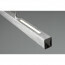 LED Hanglamp - Trion Parola Up and Down - 31W - Warm Wit 3000K - Dimbaar - Rechthoek - Mat Grijs - Aluminium 8
