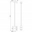 LED Hanglamp - Trion Roba - E27 Fitting - 1-lichts - Rond - Mat Goud - Aluminium Lijntekening