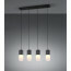 LED Hanglamp - Trion Roba - E27 Fitting - 4-lichts - Rechthoek - Mat Zwart - Aluminium 10