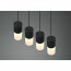 LED Hanglamp - Trion Roba - E27 Fitting - 4-lichts - Rechthoek - Mat Zwart - Aluminium 12