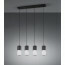 LED Hanglamp - Trion Roba - E27 Fitting - 4-lichts - Rechthoek - Mat Zwart - Aluminium 14