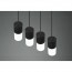 LED Hanglamp - Trion Roba - E27 Fitting - 4-lichts - Rechthoek - Mat Zwart - Aluminium 16