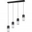 LED Hanglamp - Trion Roba - E27 Fitting - 4-lichts - Rechthoek - Mat Zwart - Aluminium 5
