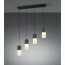 LED Hanglamp - Trion Roba - E27 Fitting - 4-lichts - Rechthoek - Mat Zwart - Aluminium 9