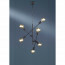 LED Hanglamp - Trion Ross - E27 Fitting - 6-lichts - Rond - Mat Zwart - Aluminium 2