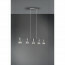 LED Hanglamp - Trion Zuncka - E27 Fitting - 5-lichts - Rechthoek - Mat Nikkel - Aluminium 7
