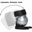 LED Hoofdlamp - Aigi Heady - Waterdicht - 35 Meter - Kantelbaar - 14 LED's - 1W - Zilver | Vervangt 8W 6