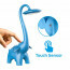 LED Kinder Nachtlamp - Tafellamp - Olifant - Blauw - Touch - Dimbaar 2