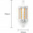 LED Lamp - Aigi Trunka - R7S Fitting - 8W - Helder/Koud Wit 6500K - Oranje - Glas Lijntekening