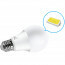 LED Lamp - Dag en Nacht Sensor - Aigi Lido - A60 - E27 Fitting - 8W - Warm Wit 3000K - Wit 4