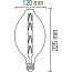LED Lamp - Design - Elma - E27 Fitting - Titanium - 8W - Warm Wit 2400K 2