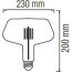LED Lamp - Design - Gonza XL - E27 Fitting - Amber - 8W - Warm Wit 2200K 2