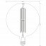 LED Lamp - Design - Trion Globe - Dimbaar - E27 Fitting - Rookkleur - 8W - Warm Wit 2700K Lijntekening