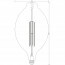 LED Lamp - Design - Trion Tropy - Dimbaar - E27 Fitting - Amber - 8W - Warm Wit 2700K Lijntekening
