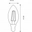 LED Lamp - Kaarslamp - Filament - E14 Fitting - 4W - Natuurlijk Wit 4200K Lijntekening