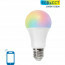 LED Lamp - Smart LED - Aigi Lexus - Bulb A65 - 14W - E27 Fitting - Slimme LED - Wifi LED - RGB + Aanpasbare Kleur - Mat Wit - Kunststof 2