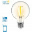 LED Lamp - Smart LED - Aigi Rixona - Bulb G80 - 6W - E27 Fitting - Slimme LED - Wifi LED + Bluetooth - Aanpasbare Kleur - Transparant Helder - Glas 2