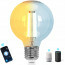 LED Lamp - Smart LED - Aigi Rixona - Bulb G80 - 6W - E27 Fitting - Slimme LED - Wifi LED + Bluetooth - Aanpasbare Kleur - Transparant Helder - Glas 4