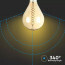 LED Lamp - Viron Uranim - Filament A165 - E27 Fitting - Dimbaar - 8W - Warm Wit 2000K - Amber 3