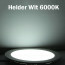 LED Paneel / Downlight Set BSE Rond Inbouw 3W 3000K Warm Wit 90mm Dimbaar Spatwaterdicht 4