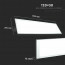 LED Paneel - Viron Ganto - 120x30 Natuurlijk Wit 4000K - 45W Inbouw Rechthoek - Mat Wit - Aluminium Lijntekening