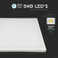 LED Paneel - Viron Ganto - 60x60 Natuurlijk Wit 4000K - 25W Inbouw Vierkant - Mat Wit - Aluminium 6