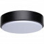 LED Plafondlamp - Aigi - Opbouw Rond 12W - Warm Wit 3000K - Mat Zwart Aluminium