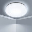 LED Plafondlamp - Badkamerlamp - Aigi Cely - 18W - Helder/Koud Wit 6500K - IP54 Vochtbestendig - Opbouw - Rond - Mat Wit - Aluminium 2