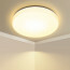 LED Plafondlamp - Badkamerlamp - Aigi Cely - 18W - Warm Wit 3000K - IP54 Vochtbestendig - Opbouw - Rond - Mat Wit - Aluminium 2