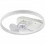 LED Plafondlamp met Ventilator - Plafondventilator - Trion Borkino - 30W - Aanpasbare Kleur - Afstandsbediening - Dimbaar - Rond - Mat Wit - Aluminium 6