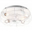 LED Plafondlamp met Ventilator - Plafondventilator - Trion Turbind - E27 Fitting - Afstandsbediening - Rond - Mat Wit - Aluminium