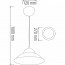 LED Plafondlamp - Plafondverlichting - Anta - 15W - Natuurlijk Wit 4000K - Oranje Aluminium Lijntekening