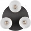 LED Plafondlamp - Plafondverlichting - Trion Agido - E27 Fitting - 3-lichts - Zwart met Multicolor Lampenkap 3