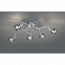  LED Plafondlamp - Plafondverlichting - Trion Brista - E14 Fitting - 5-lichts - Rond - Glans Chroom - Aluminium 2