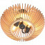 LED Plafondlamp - Plafondverlichting - Trion Colman - E27 Fitting - 2-lichts - Rond - Mat Bruin - Aluminium 2