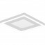 LED Plafondlamp - Plafondverlichting - Trion Coman - 17W - Natuurlijk Wit 4000K - Vierkant - Mat Wit - Kunststof 3