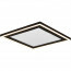 LED Plafondlamp - Plafondverlichting - Trion Coman - 24.5W - Warm Wit 3000K - Vierkant - Mat Zwart - Kunststof 3