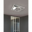LED Plafondlamp - Plafondverlichting - Trion Dowino - 33W - Aanpasbare Kleur - Vierkant - Mat Nikkel - Aluminium 21