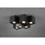 LED Plafondlamp - Plafondverlichting - Trion Ferry - GU10 Fitting - 6-lichts - Rechthoek - Mat Zwart - Aluminium 4