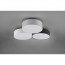 LED Plafondlamp - Plafondverlichting - Trion Lanago - 38W - Warm Wit 3000K - Dimbaar - Rond - Mat Wit met Wit/Zwart/Grijs - Aluminium 12
