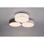 LED Plafondlamp - Plafondverlichting - Trion Lanago - 38W - Warm Wit 3000K - Dimbaar - Rond - Mat Wit met Wit/Zwart/Grijs - Aluminium 7