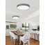 LED Plafondlamp - Plafondverlichting - Trion Lanago - 40W - Aanpasbare Kleur - Rond - Mat Grijs - Textiel 7