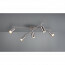 LED Plafondlamp - Plafondverlichting - Trion Mary - GU10 Fitting - 5-lichts - Rechthoek - Mat Nikkel - Aluminium 4